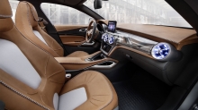 Mercedes-Benz GLA-class, Мерседес ГЛА класса, передние места, кожа, кресла, интерьер